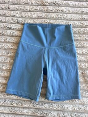 TNA by Aritzia 7" Bike Shorts Powder Blue- Size XS
